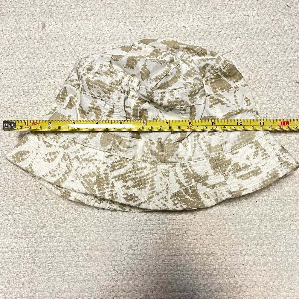 J. Crew Unisex Bucket Hat in color Off White/Tan Size M/L - Picture 6 of 9